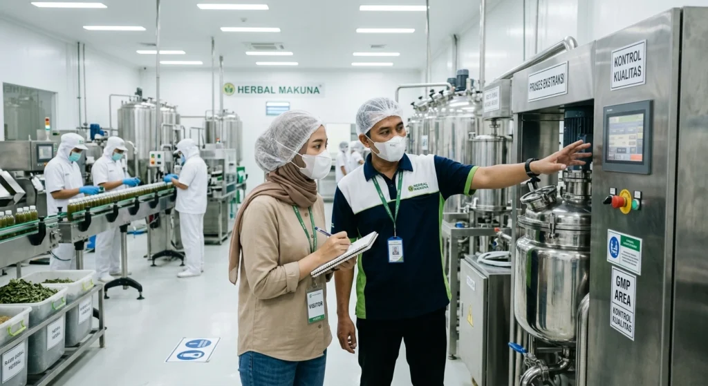 pabrik maklon herbal dengan fasilitas spray dryer